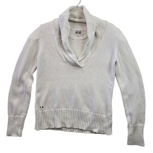 Converse Vintage One Star‎ Cream Knit Shawl Collar Sweater Small Made in Japan
